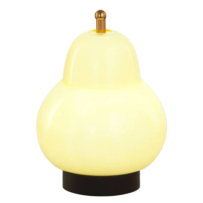 LED Cream Pear Table Lamp - Elegant Bedroom and Living Room Decor Light