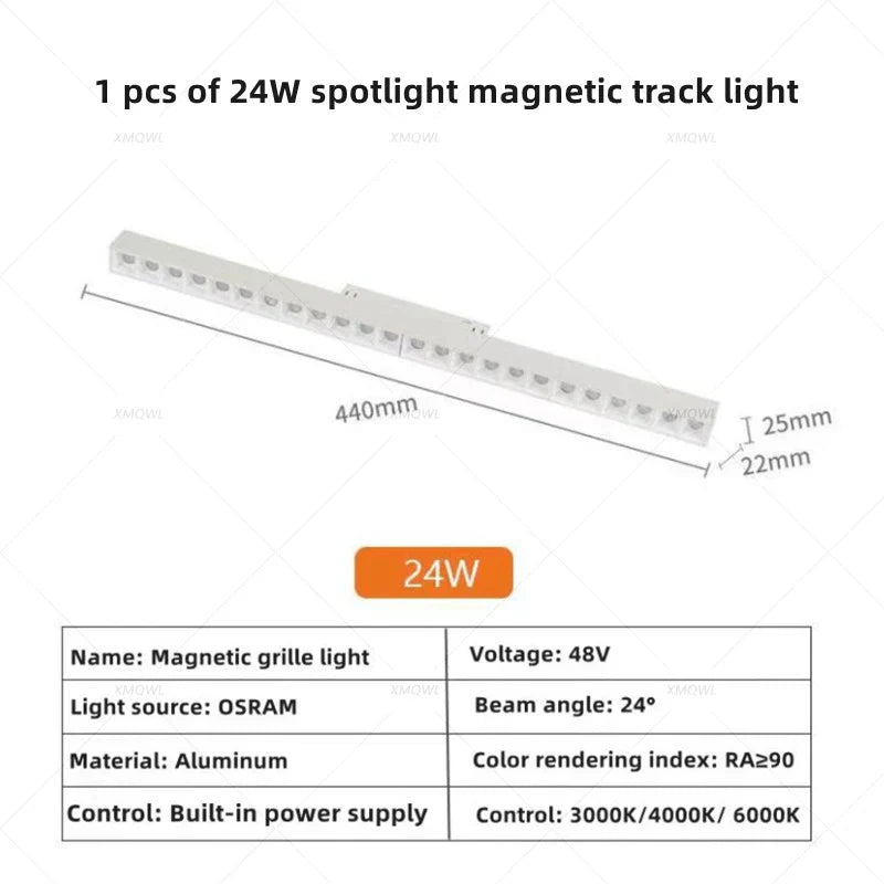 Modern Magnetic Track Lights - Embedded LED Spotlight Downlight