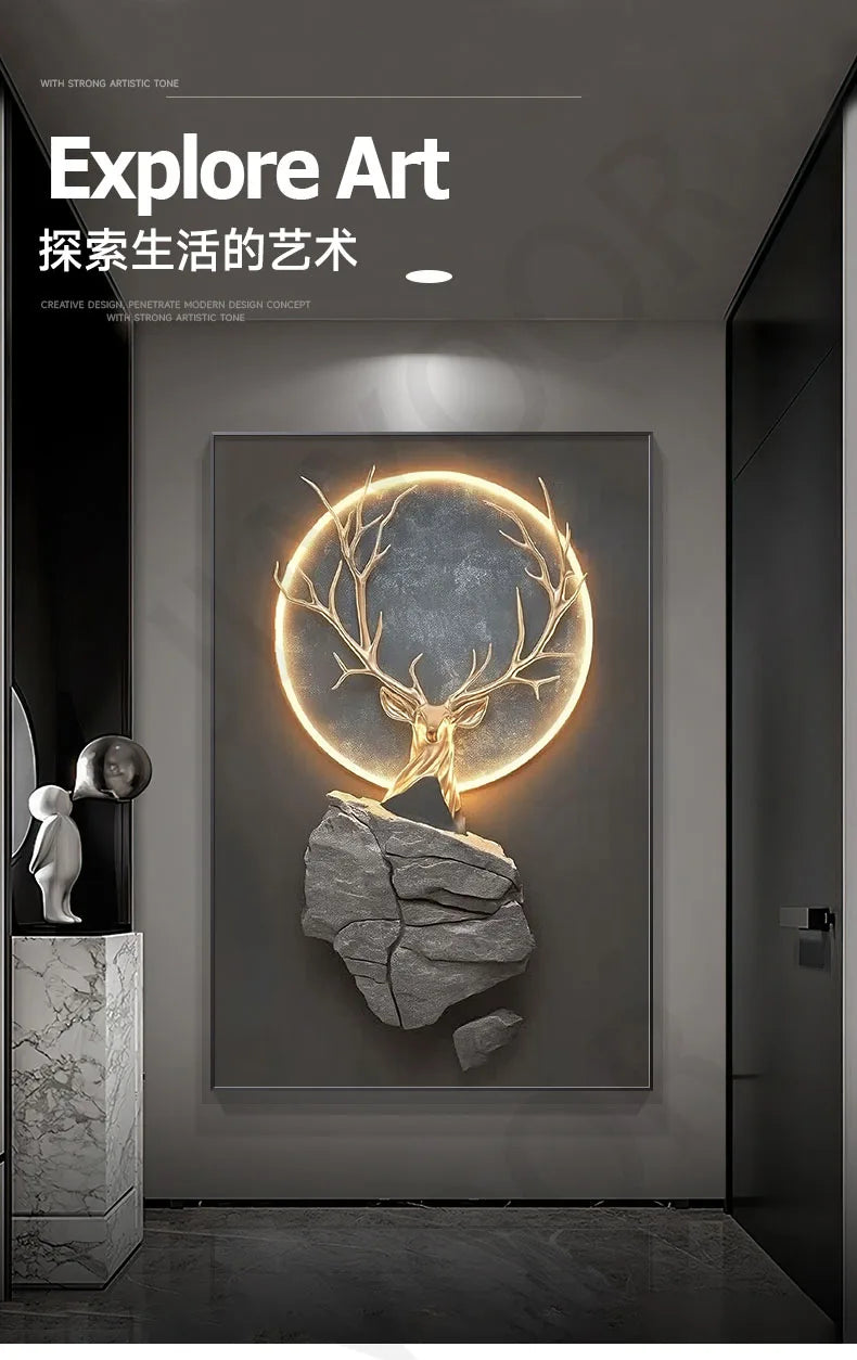 Dlight Decor Reindeer Wall Glow for Luxe Entry Spaces