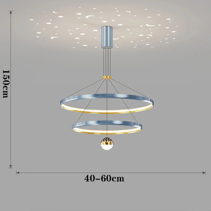 Chic Nordic Dining Room Chandelier - Stylish Ceiling Lamp for Indoor Lighting