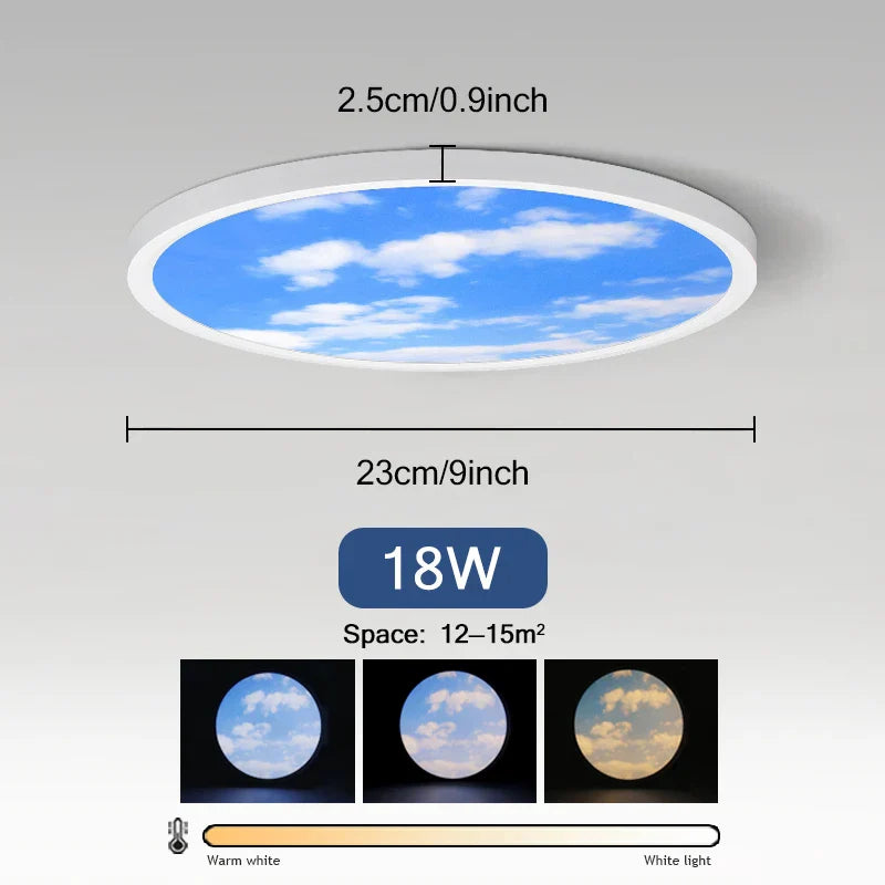 Sky Smart Lamps Led Ceiling Light Fixture - Moon Lights with APP Remote Control - Ideal for Living Room and Bedroom Decor - 18W and 42W Options