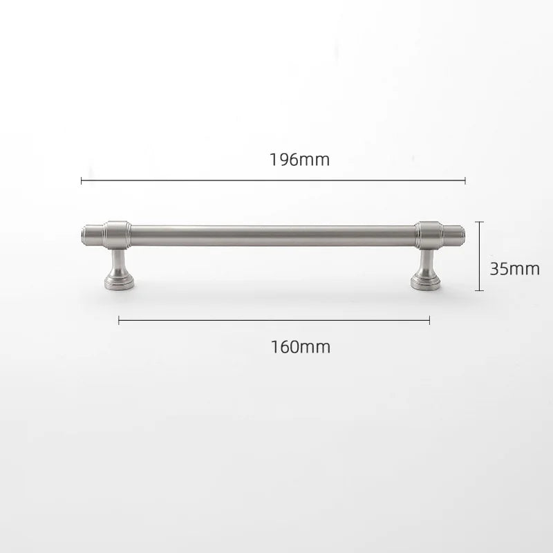 Brushed Nickel Brass Furniture Handles – Matte Silver Cabinet Pulls and Drawer Bars