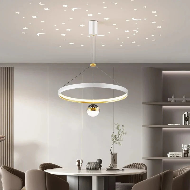 Chic Nordic Dining Room Chandelier - Stylish Ceiling Lamp for Indoor Lighting