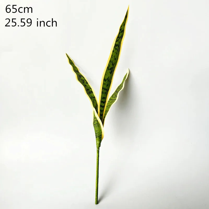 50-76CM Artificial Succulent Plants Tropical Fake Long Leaf Simulation Tiger Pilan Home Decoration Office Hotel Party Decor