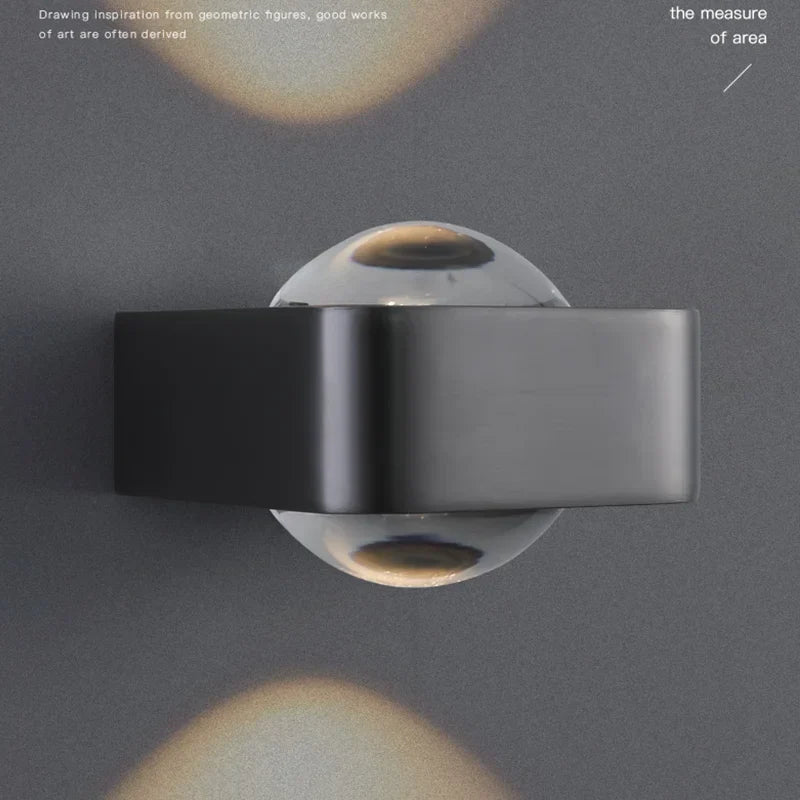 Square Copper Bedroom Wall Lamp - Modern High-End Luxury LED Light for Living Room, Double Head Atmosphere Spotlights, and Sconce Decoration