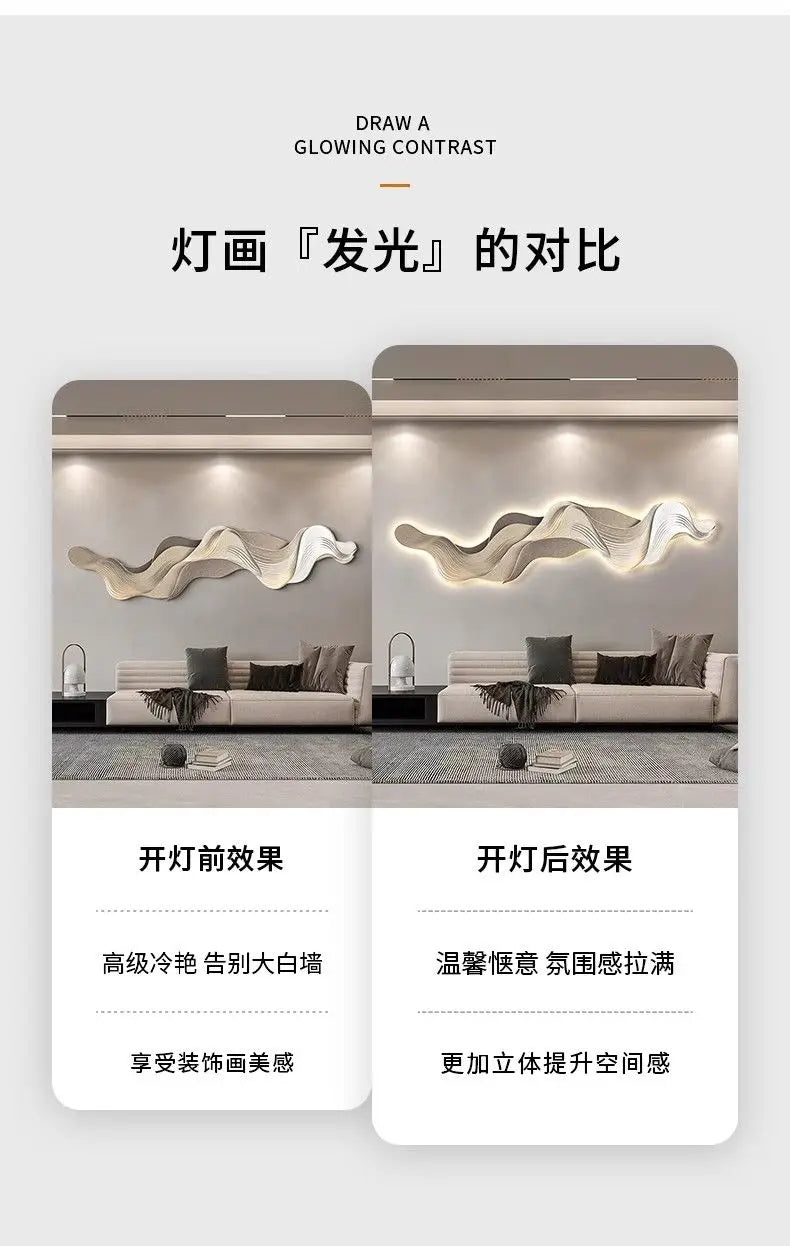 Dlight Decor Mountain LED Wall Art Light Panel