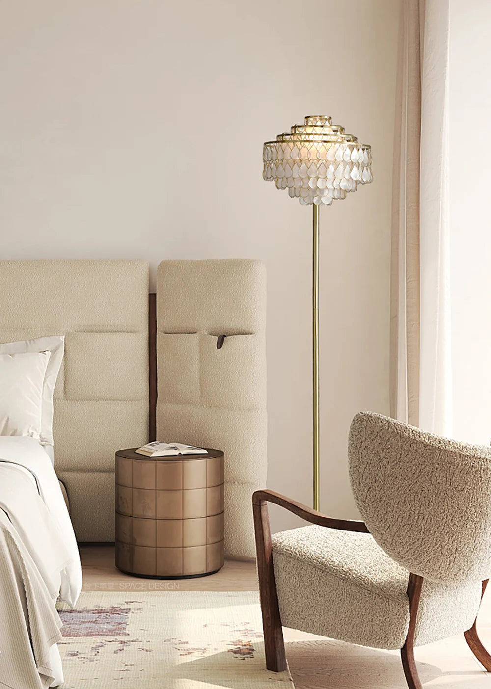 Shell Teardrops Floor Lamp