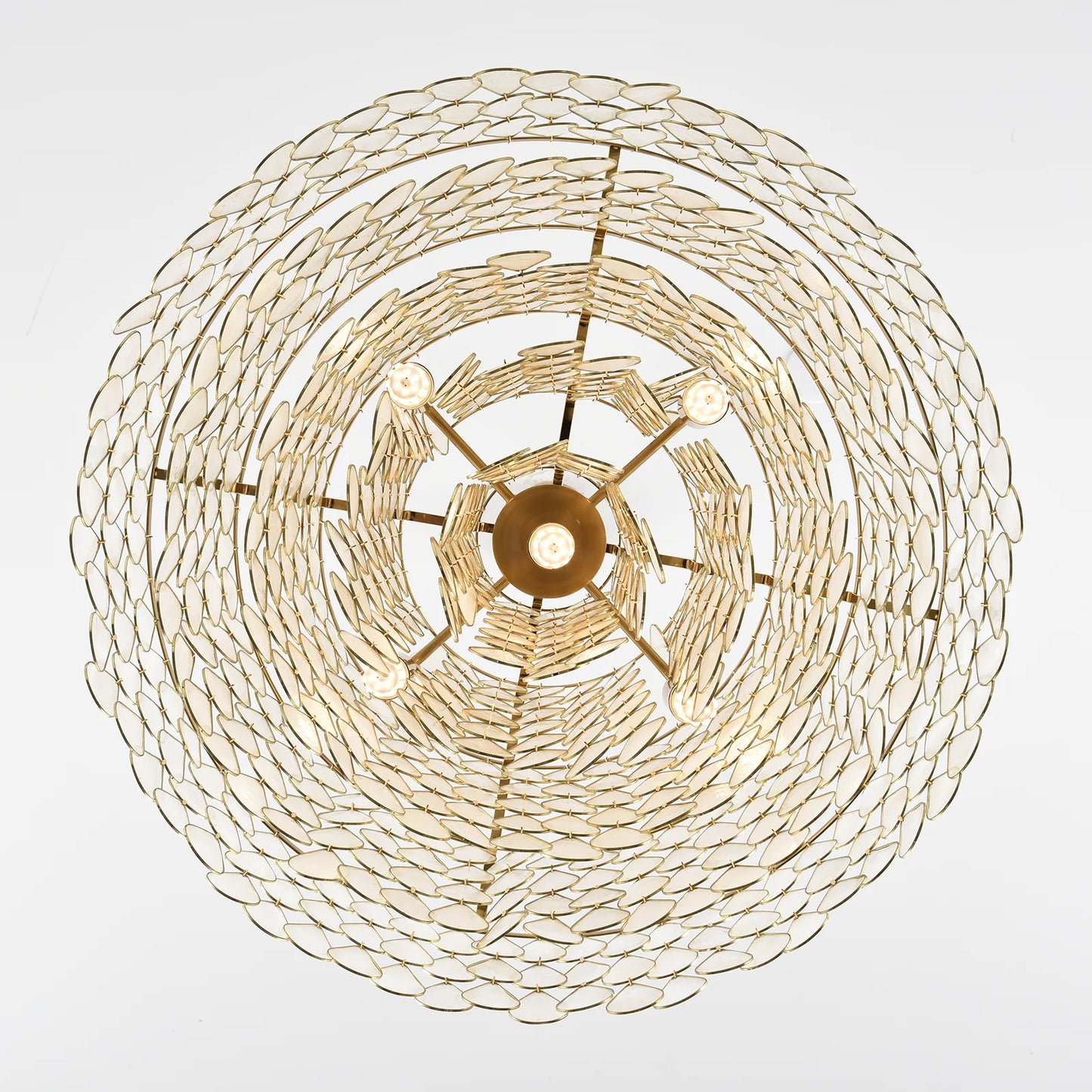 Teardrops Tiered Shell Pendant Light