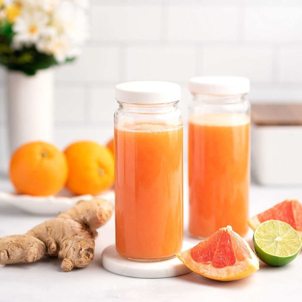 Original Series Wide Mouth Glass Bottles w/ Lids & Silicone Liner, 16 oz