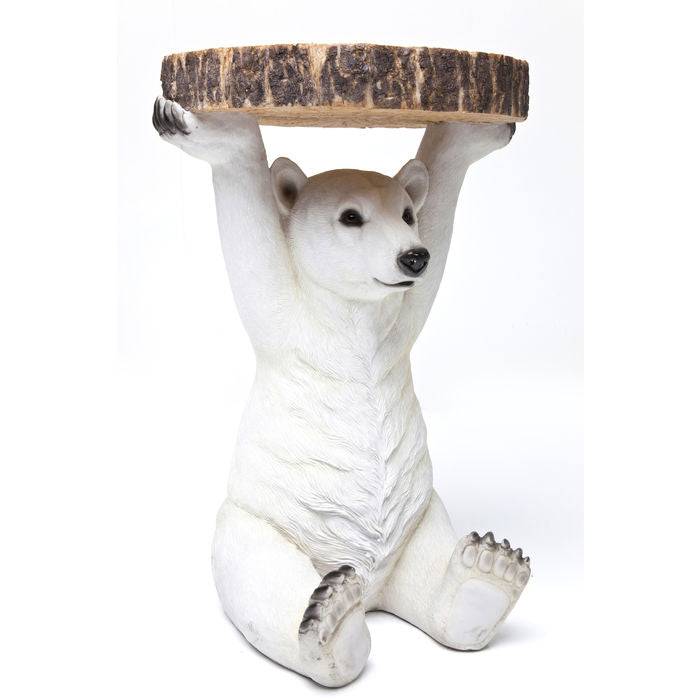 Side Table Animal Polar Bear Ø37cm