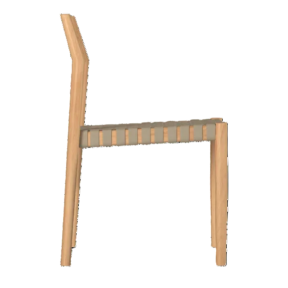 Siena Teak Woven Stackable Patio Armchair 4PC