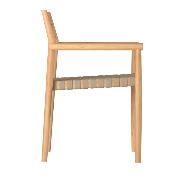 Siena Teak Woven Stackable Patio Armchair 4PC