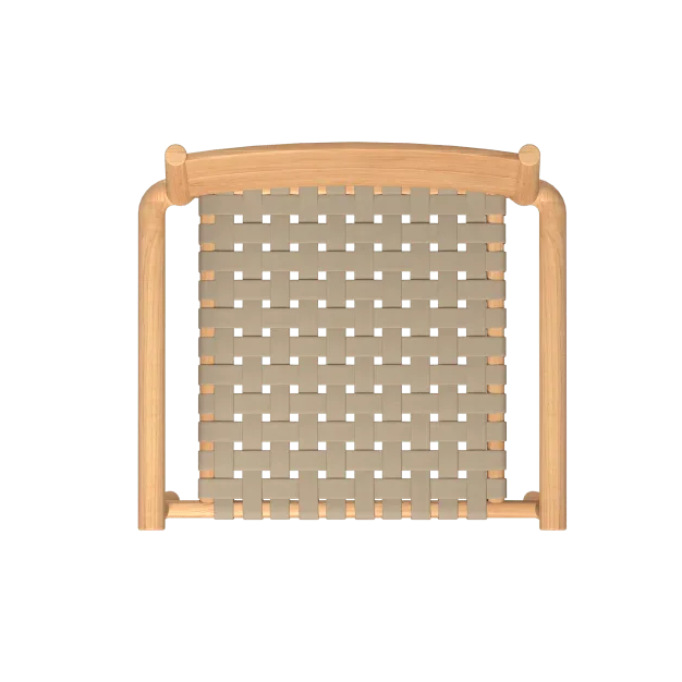 Siena Teak Woven Stackable Patio Armchair 4PC