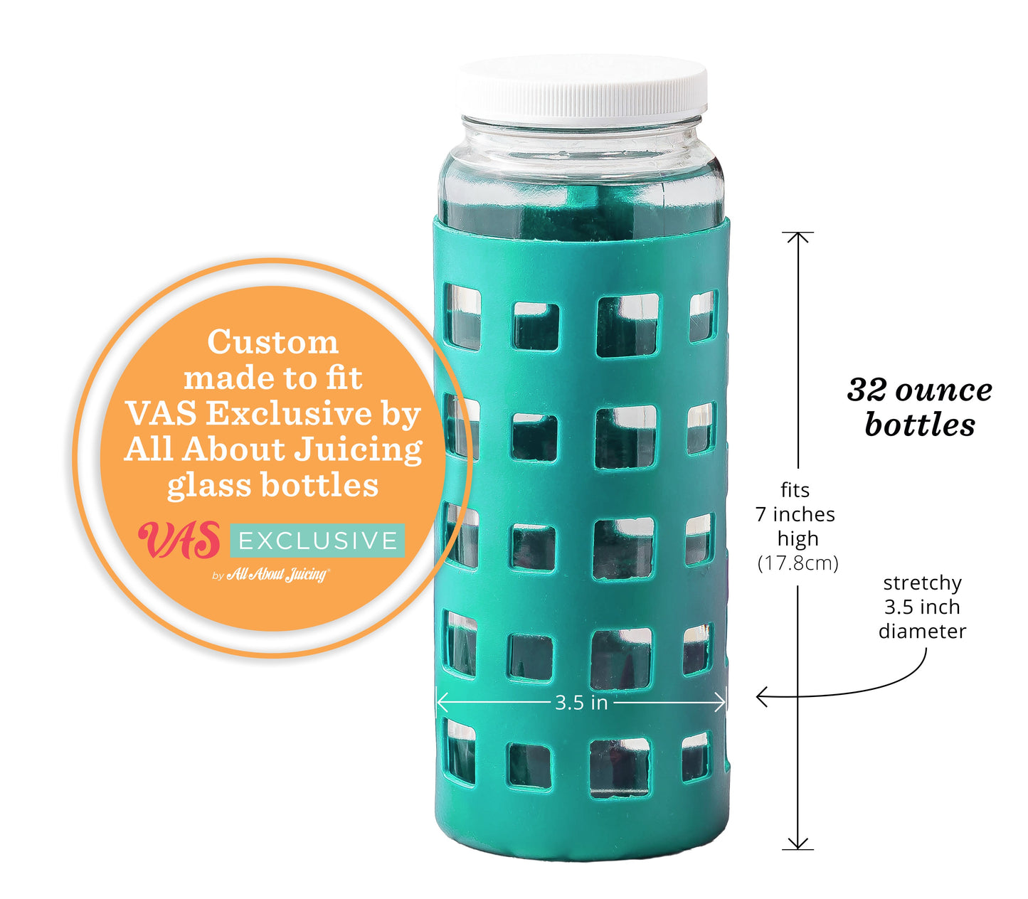 Geometric Cube Silicone Protective Bottle Sleeves Set, for 32oz Bottles