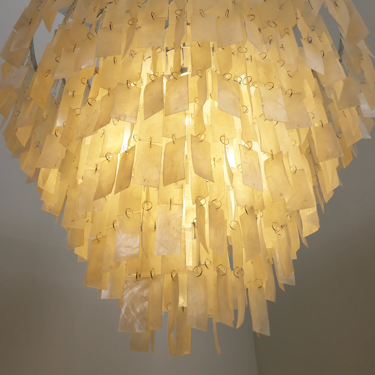 Skye Light Tiered Shell Chandelier
