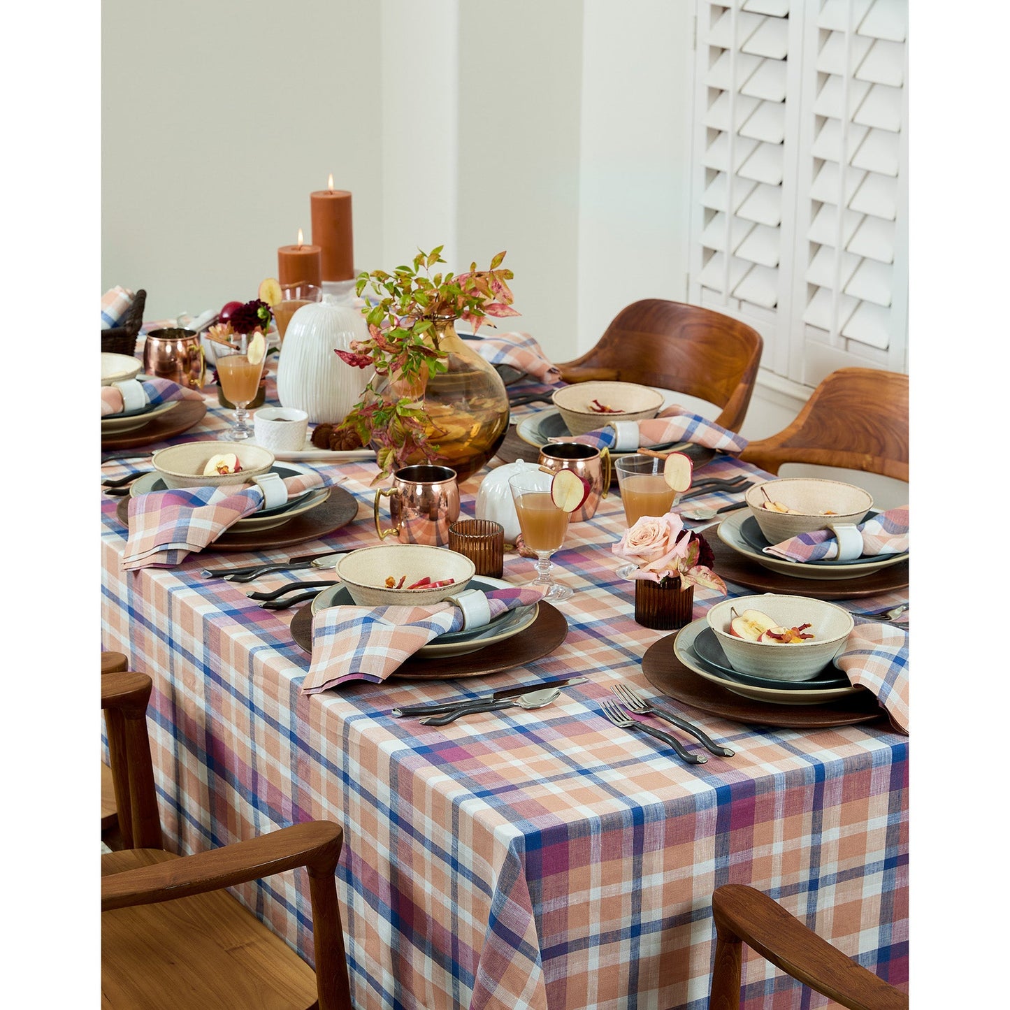 Fall Flavors Madras Tablecloth