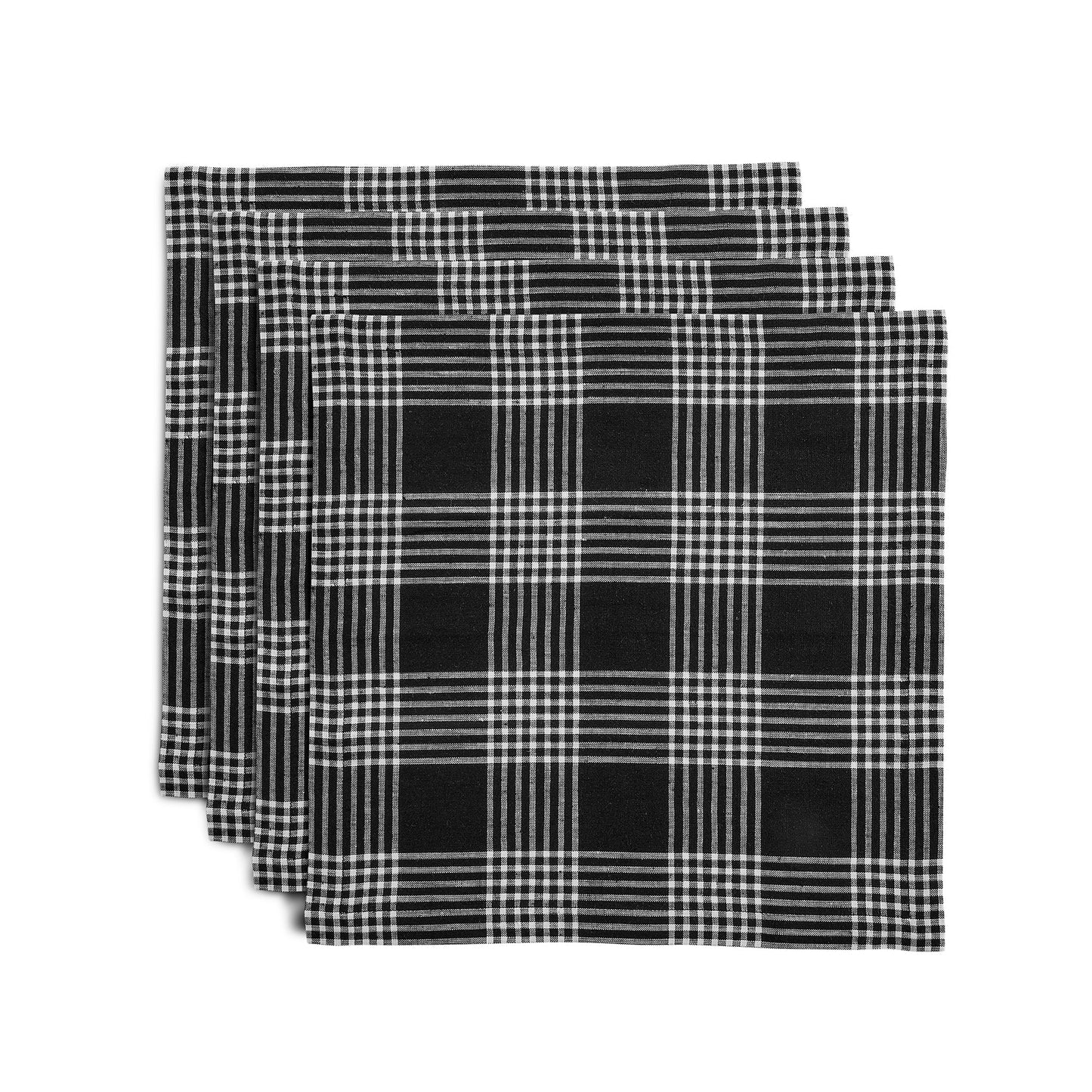 Glen Check Square Placemats, Set of 4