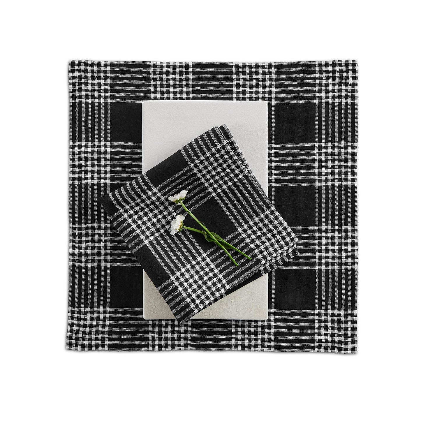 Glen Check Square Placemats, Set of 4