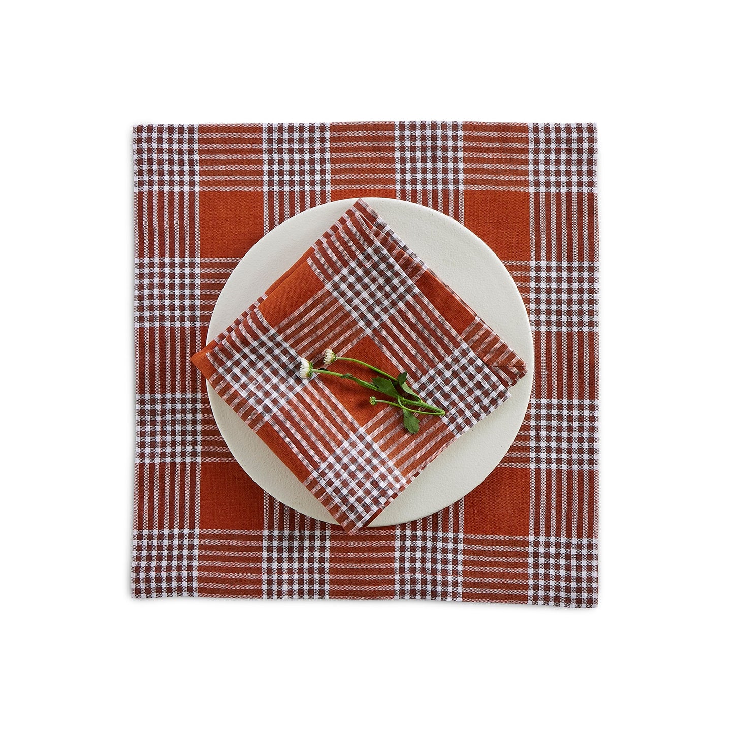 Glen Check Square Placemats, Set of 4