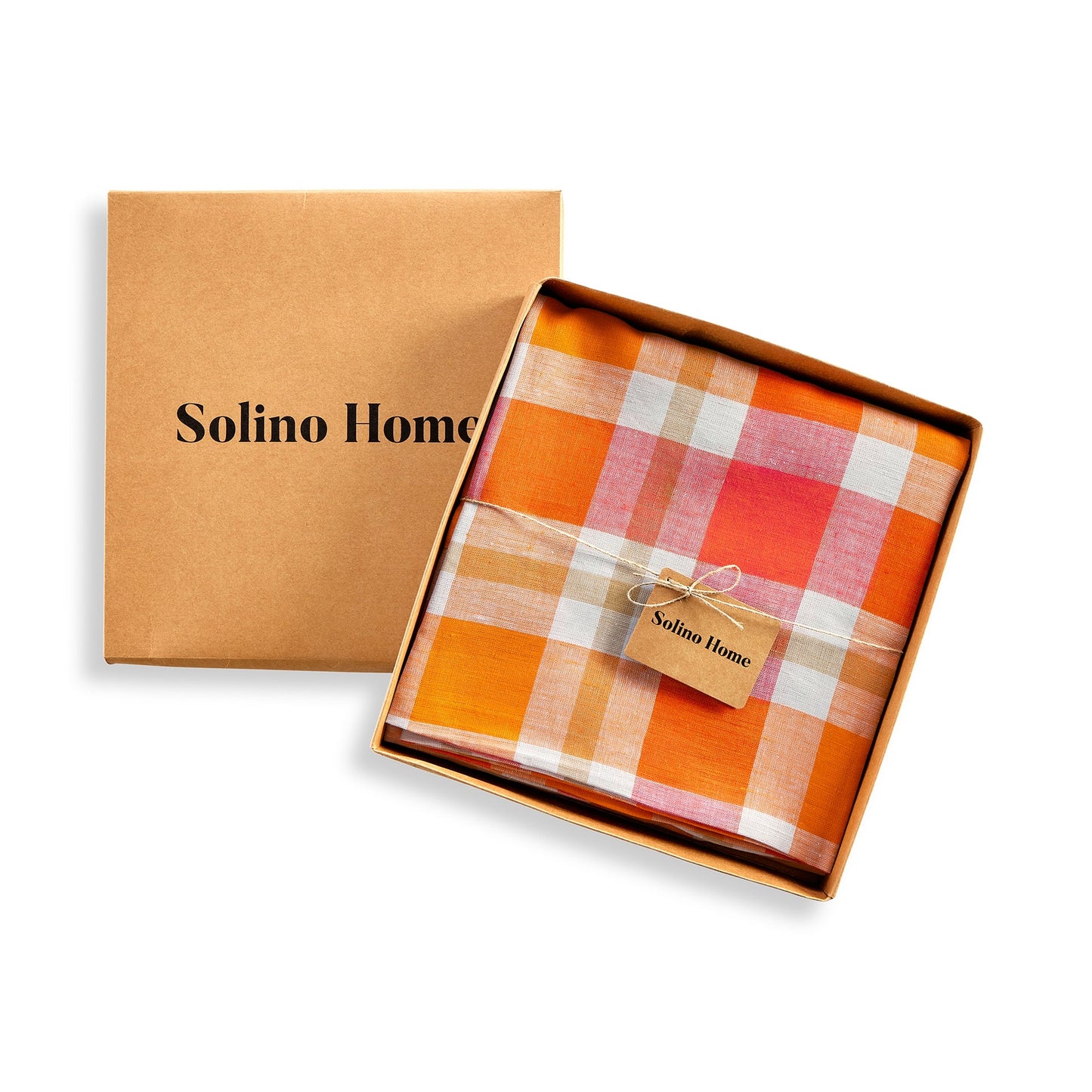 Fall Buffalo Check Round Tablecloth