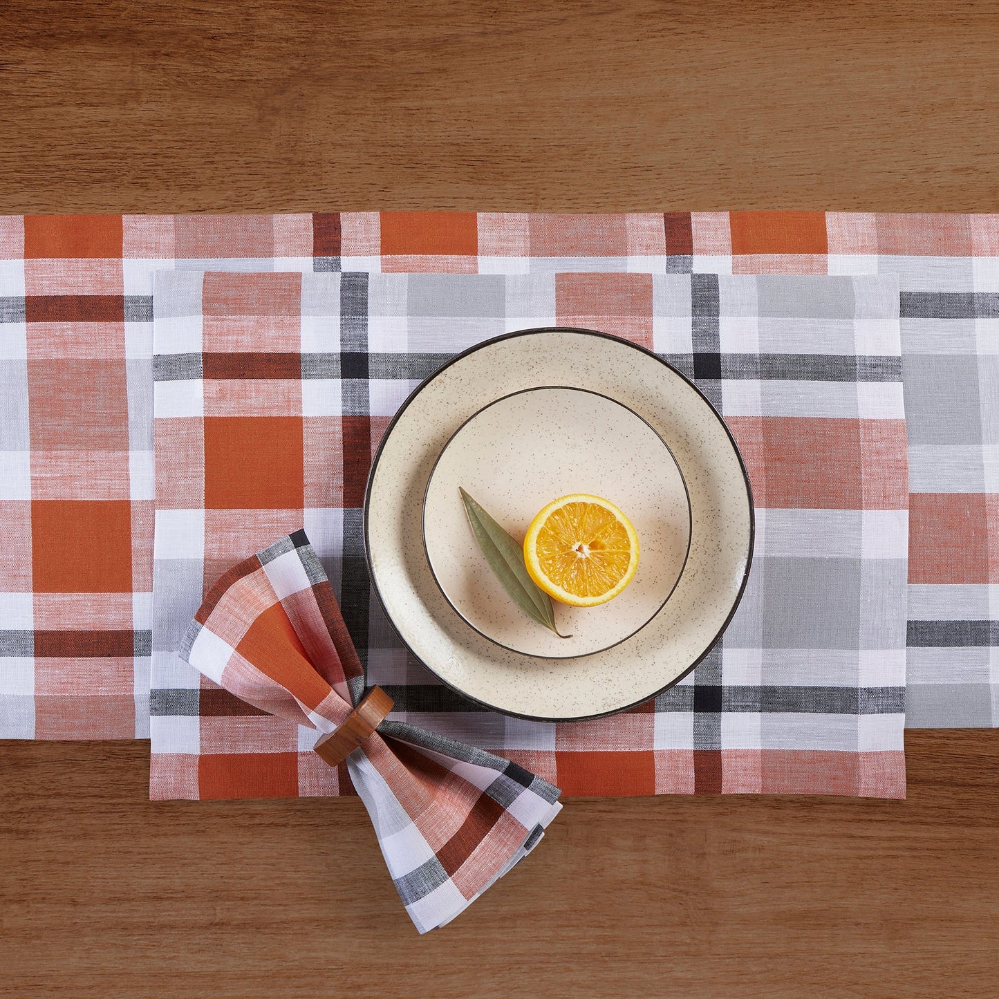 Fall Buffalo Check Napkins, Set of 4