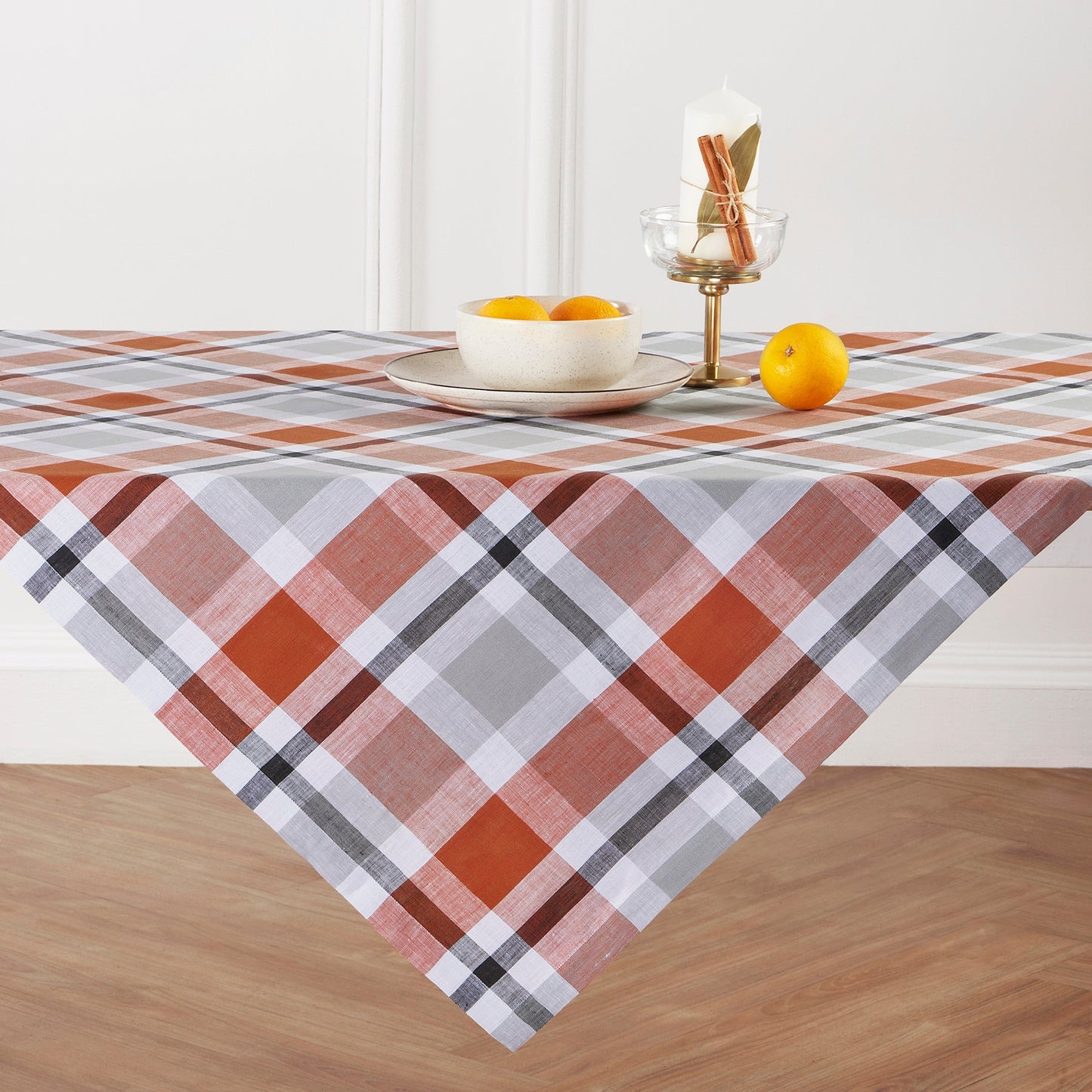 Fall Buffalo Check Table Throw