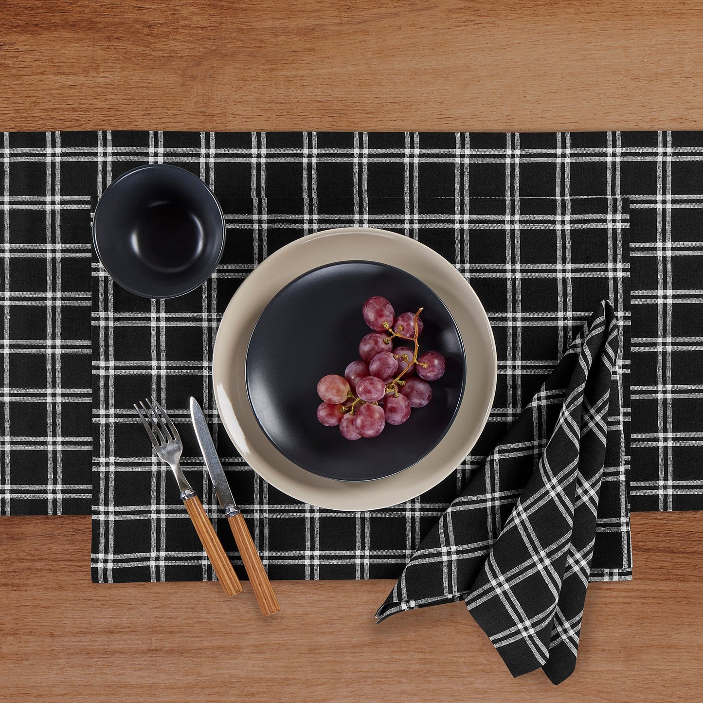 Marseille Plaid Placemats, Set of 4