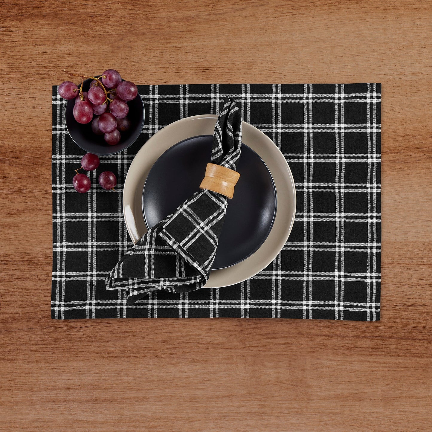 Marseille Plaid Placemats, Set of 4