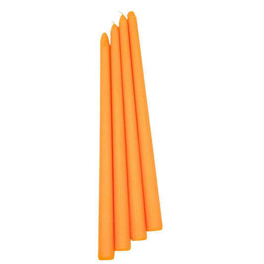Extra Tall Warm Pumpkin Spice Taper Candle, 1 Case of 48 Packs (4 Candles per Pack)