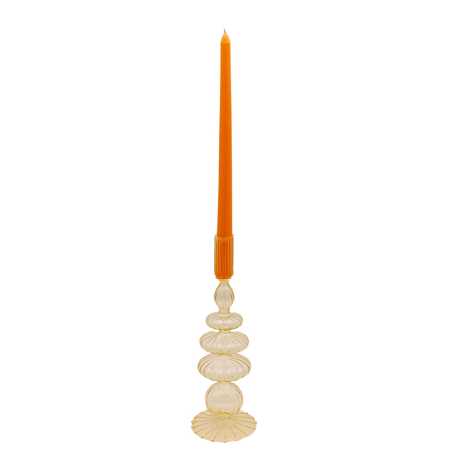 Extra Tall Warm Pumpkin Spice Taper Candle, 1 Case of 48 Packs (4 Candles per Pack)