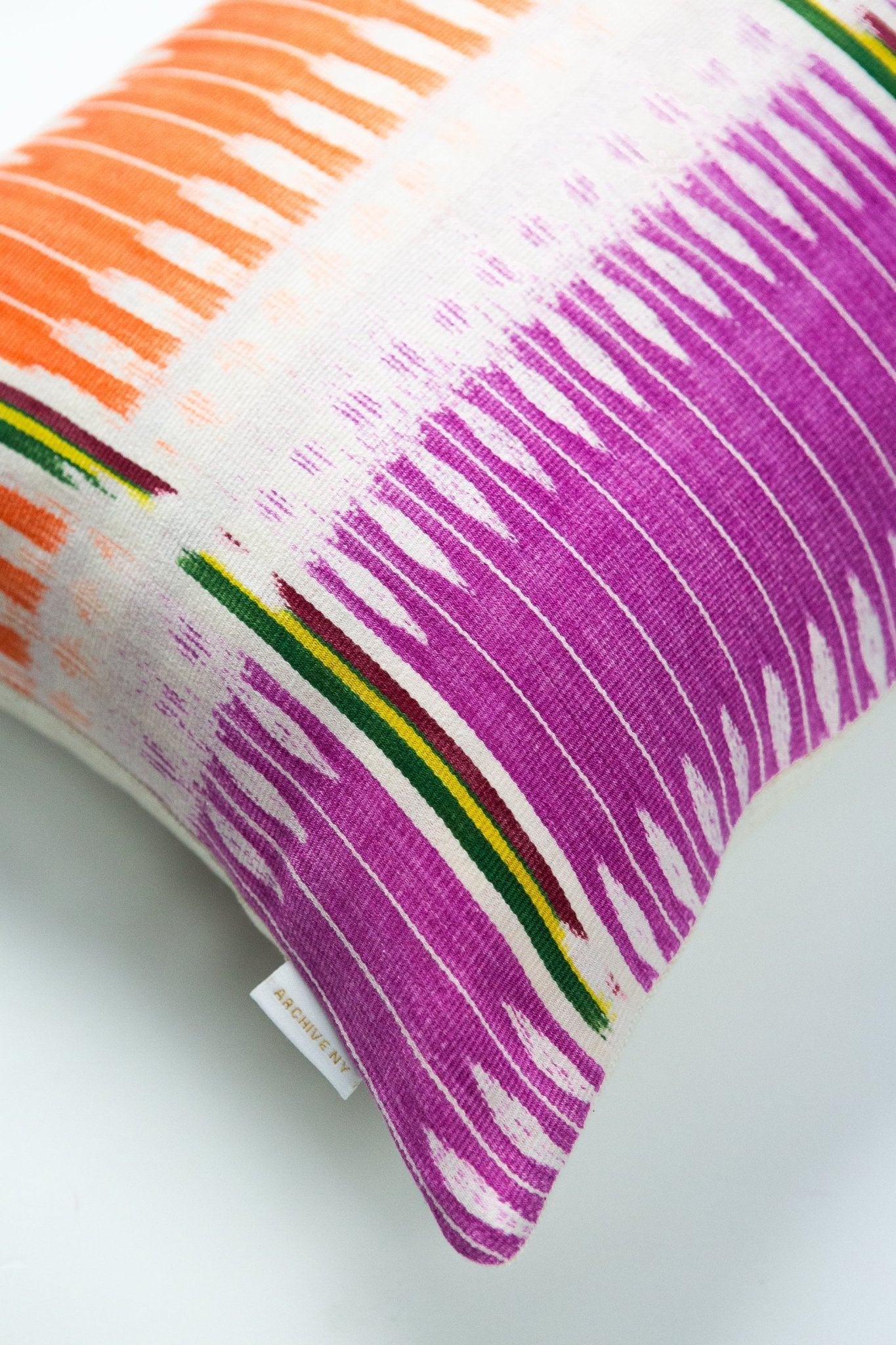 Vintage Ikat Jaspe Dyed Pillow