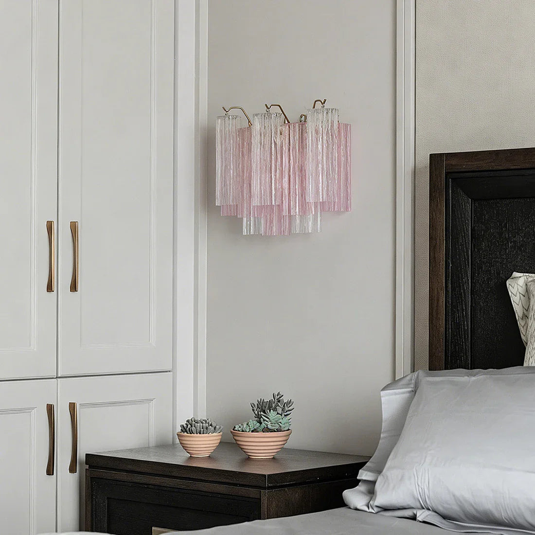 Star-shaped glass tube wall lamp