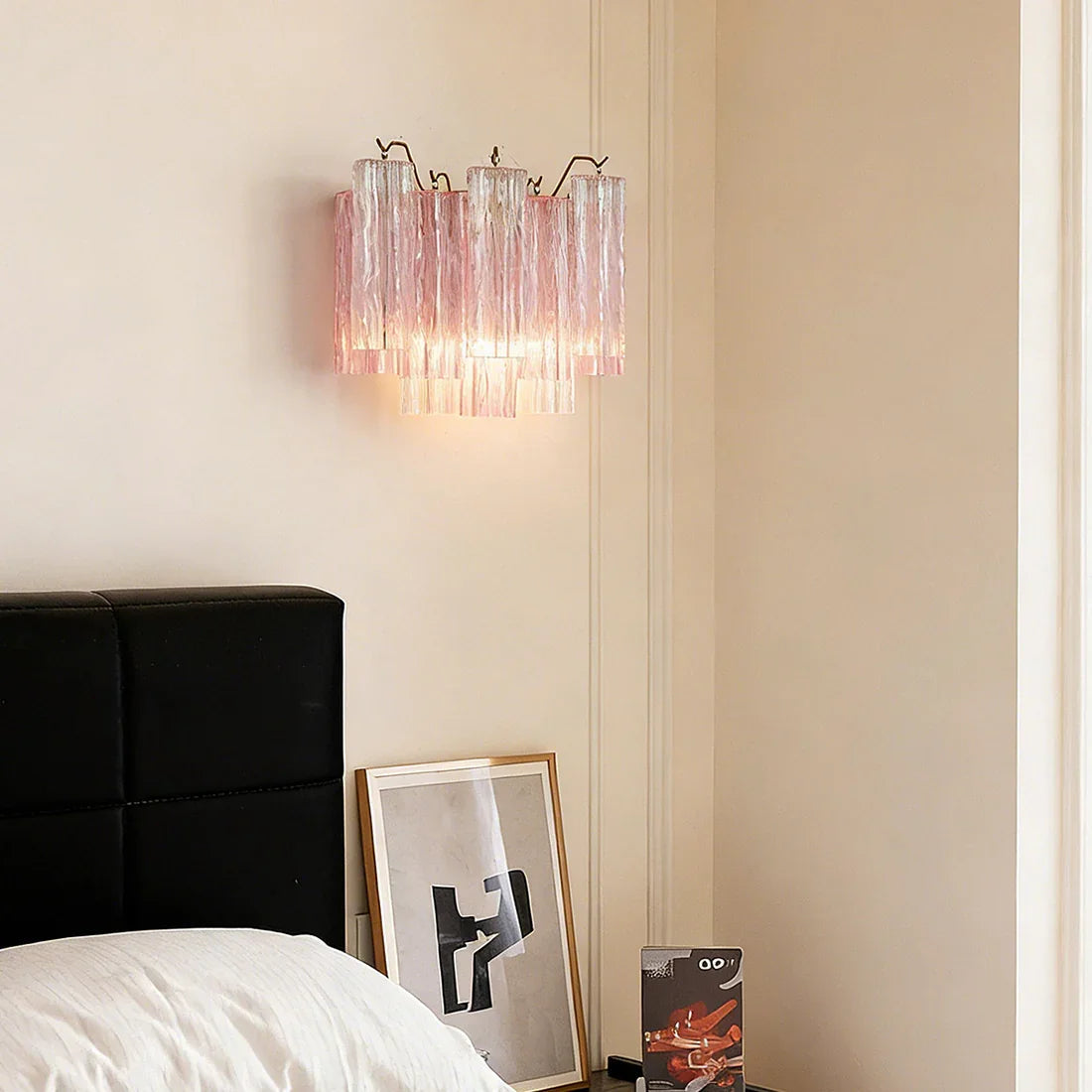Star-shaped glass tube wall lamp