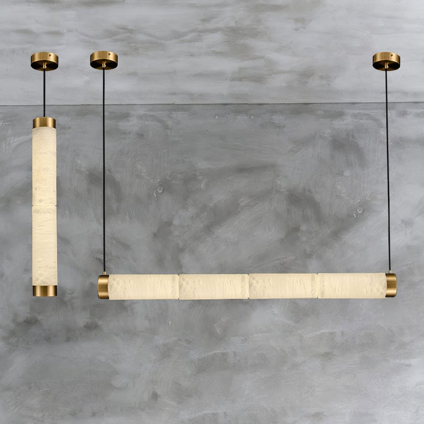 Strip Alabaster Pendant Light