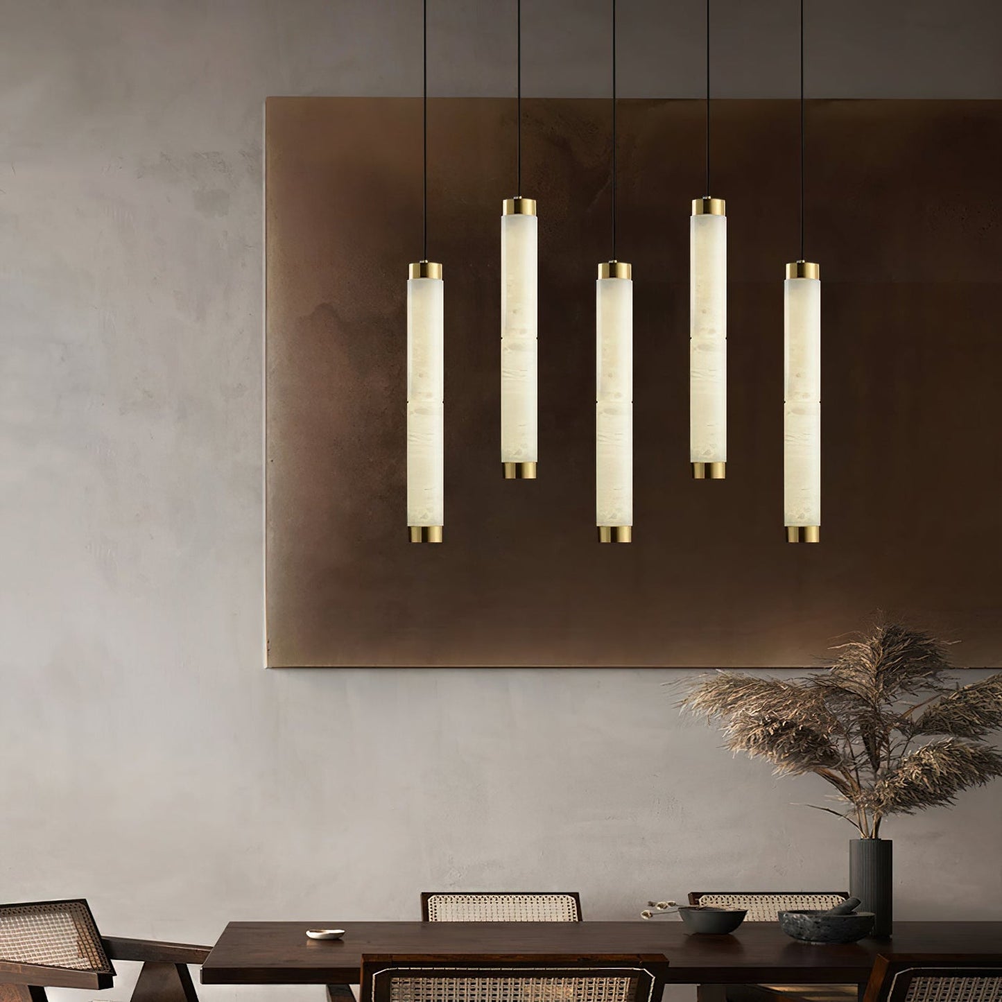 Strip Alabaster Pendant Light