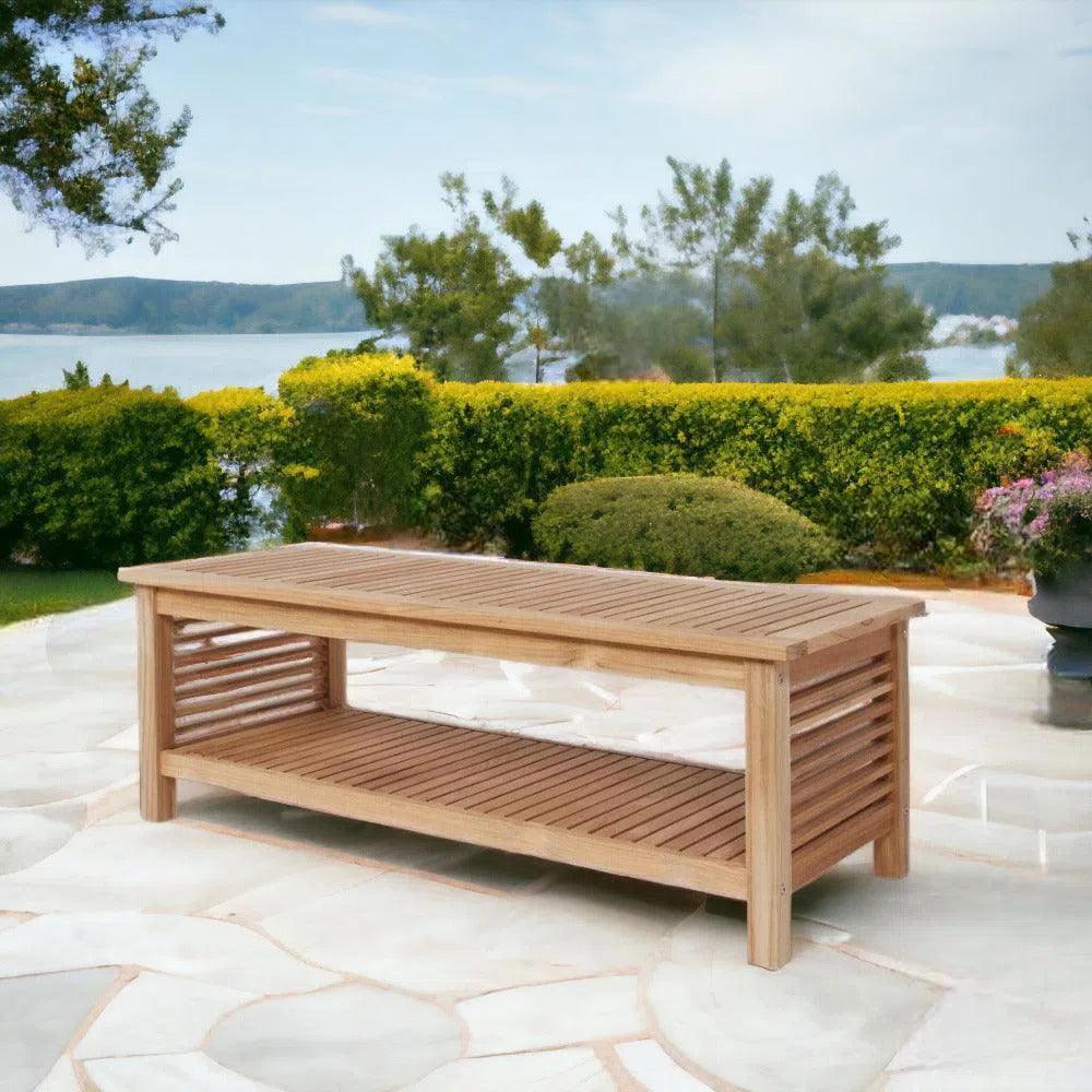 Summer Teak Rectangular Outdoor Coffee Table