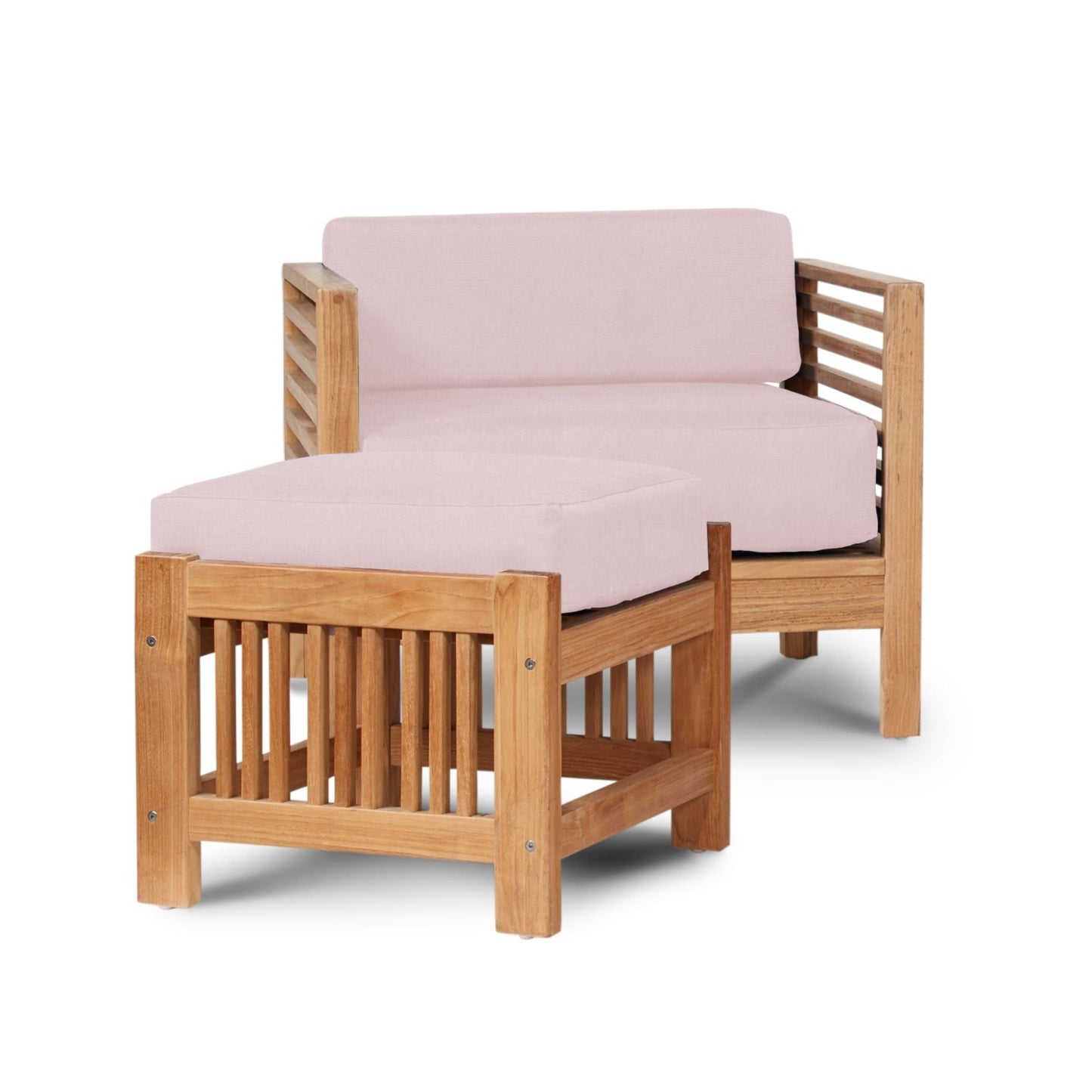 Summer Teak Outdoor Ottoman Sunbrella Cushions