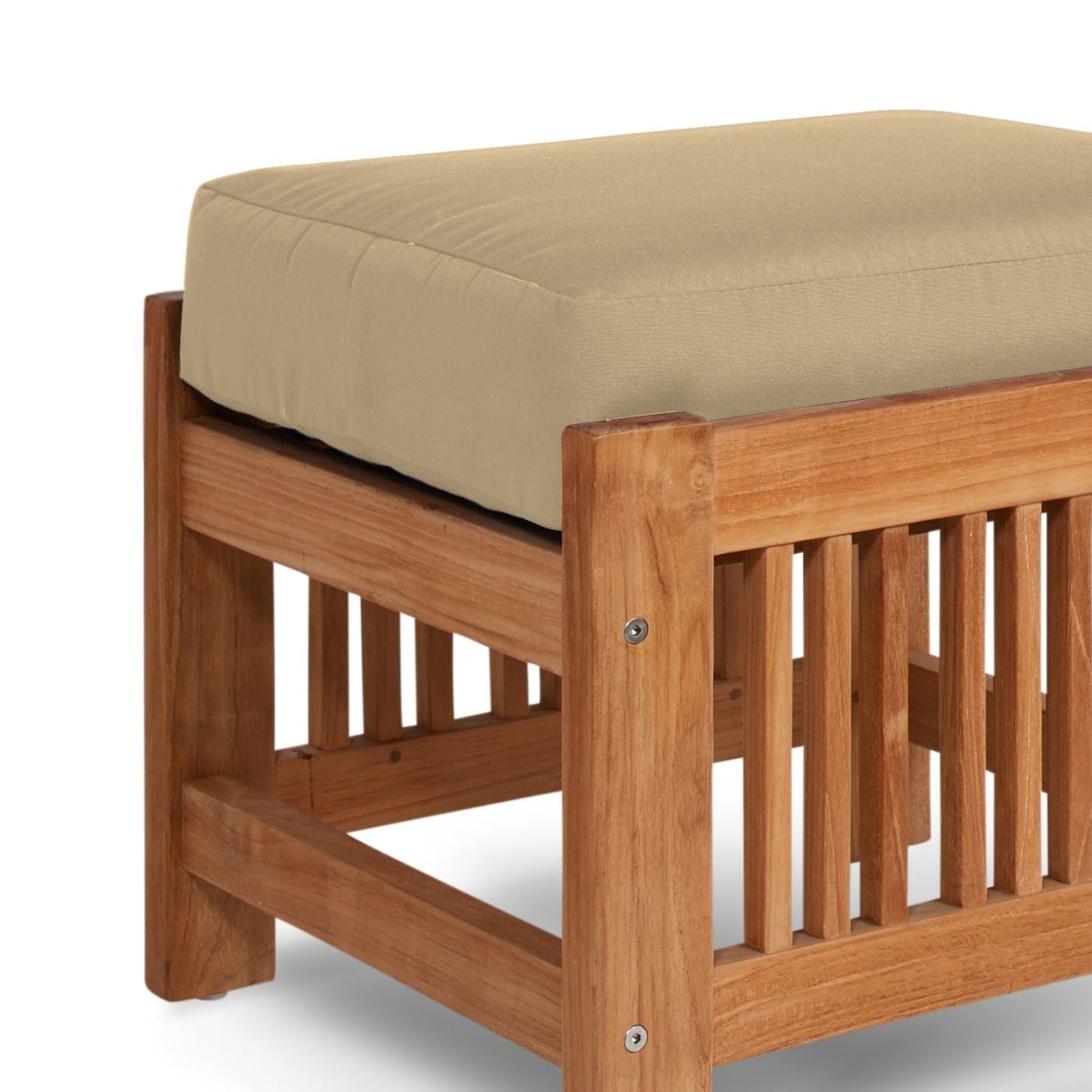 Summer Teak Outdoor Ottoman Sunbrella Cushions