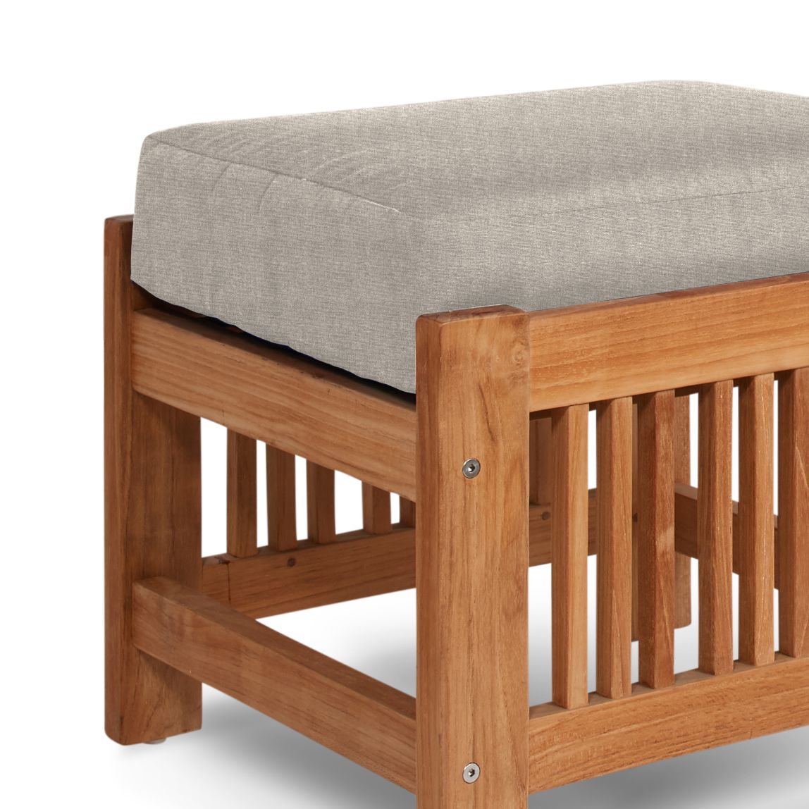 Summer Teak Outdoor Ottoman Sunbrella Cushions