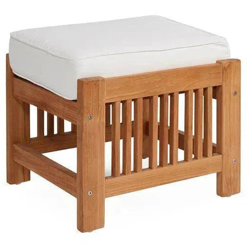Summer Teak Outdoor Ottoman Sunbrella Cushions