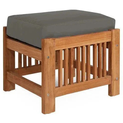 Summer Teak Outdoor Ottoman Sunbrella Cushions