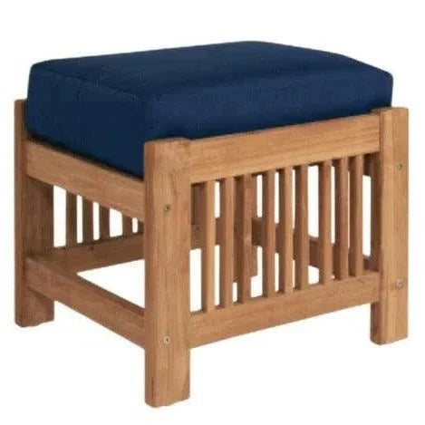 Summer Teak Outdoor Ottoman Sunbrella Cushions