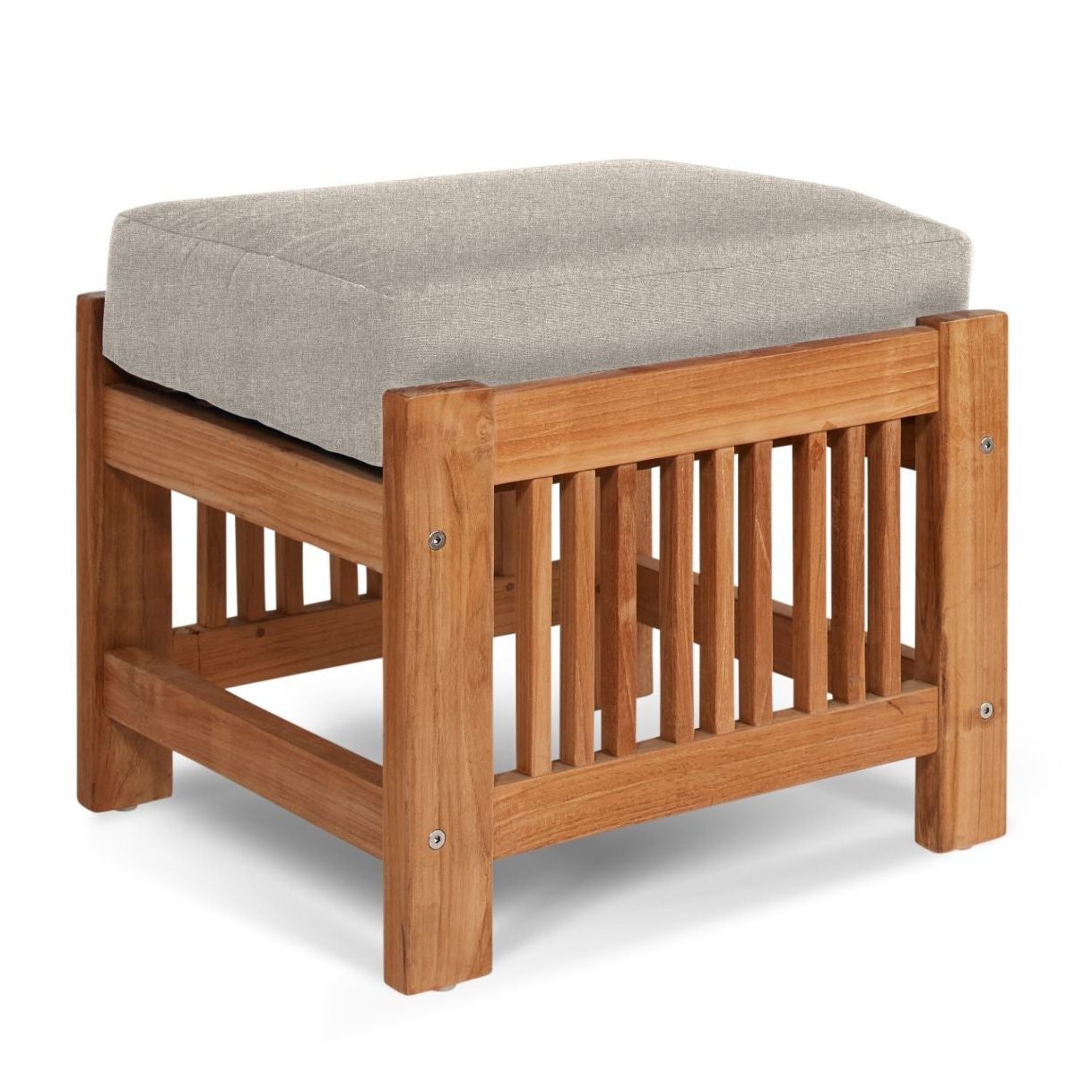 Summer Teak Outdoor Ottoman Sunbrella Cushions
