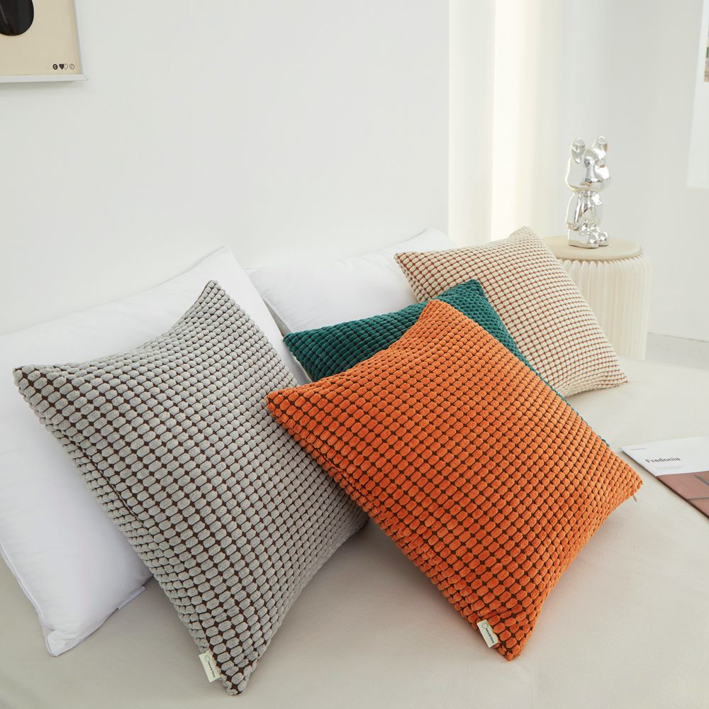 Polyester Blend soft hand feeling Throw Pillow (With insert) 11 color options size 18"x18"