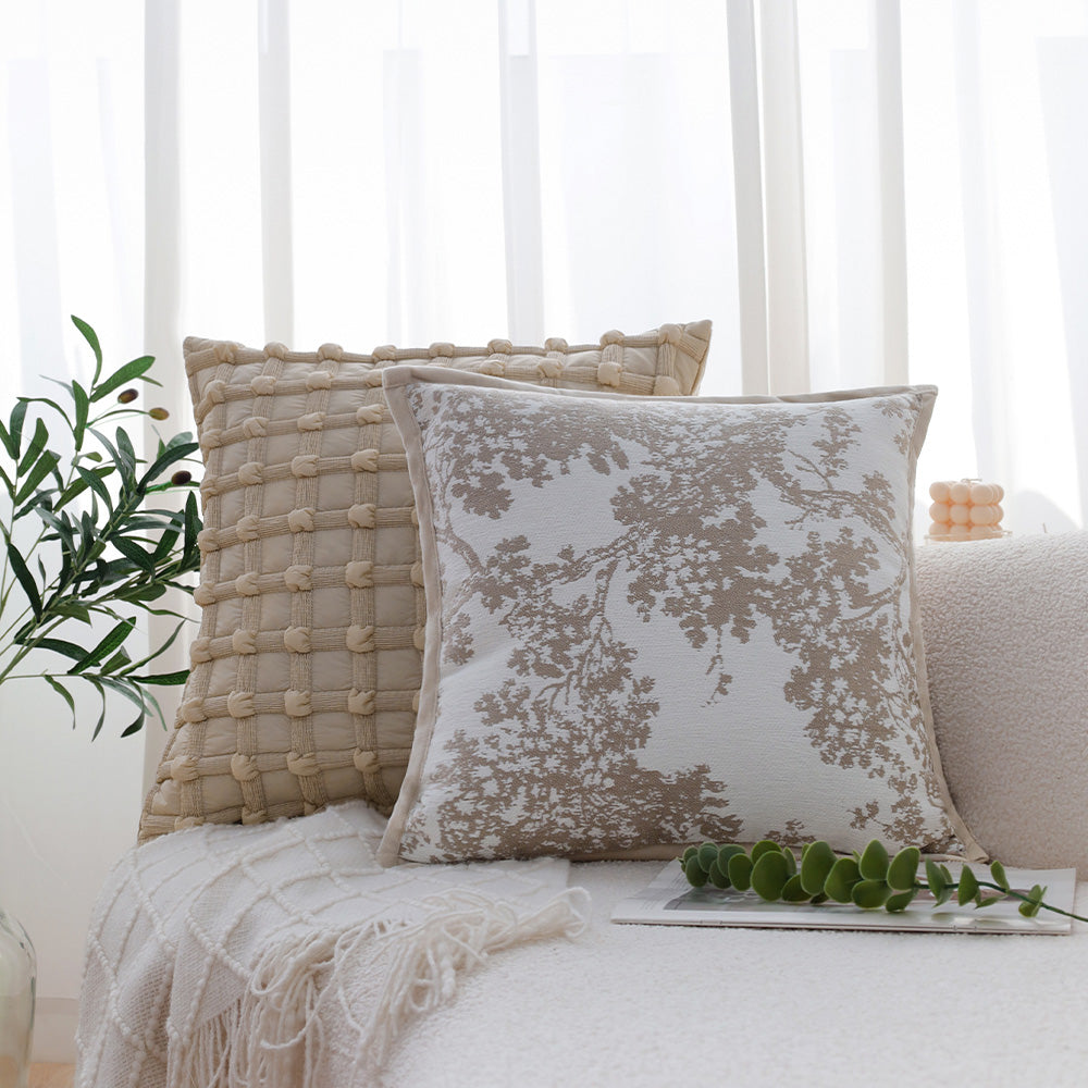 Tranquil Touches: Pack of 1 Throw Pillow with Insert size of 18"x18"