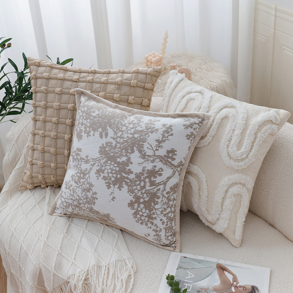 Tranquil Touches: Pack of 1 Throw Pillow with Insert size of 18"x18"
