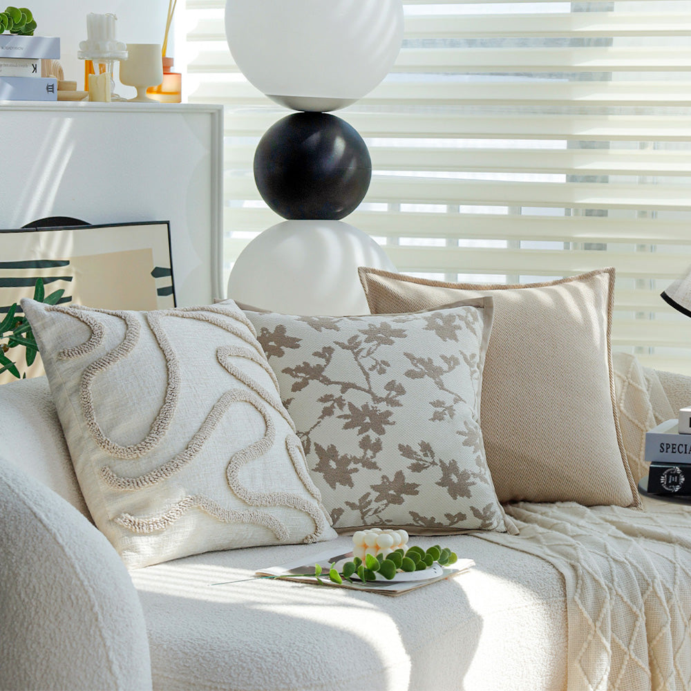 Tranquil Touches: Pack of 1 Throw Pillow with Insert size of 18"x18"