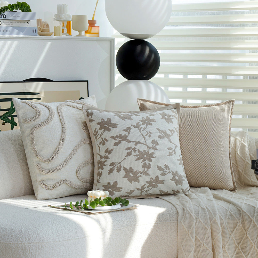 Tranquil Touches: Pack of 1 Throw Pillow with Insert size of 18"x18"