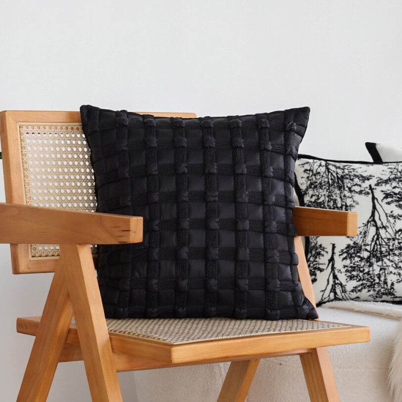 Pack of 2 18"x18" Luxurious Textured Decorative Throw Pillow Set optional of inserts