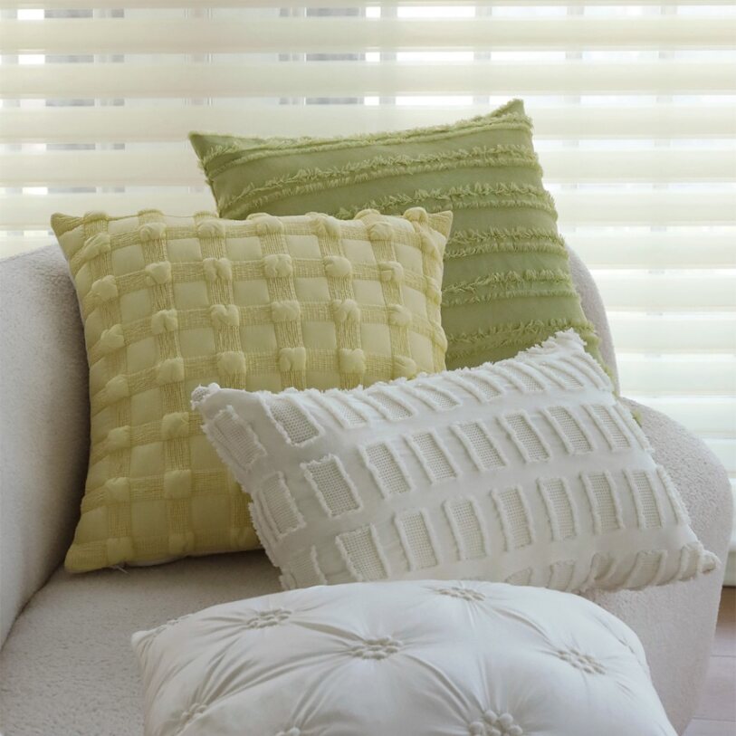 Pack of 2 18"x18" Luxurious Textured Decorative Throw Pillow Set optional of inserts